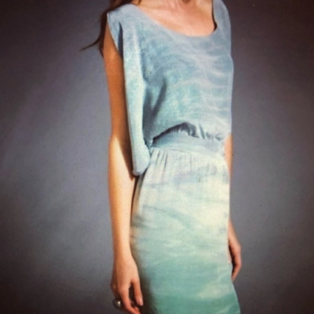 ❤️Gypsy 05 Silk Ombré Tie Dye Boho Mini Dress XS